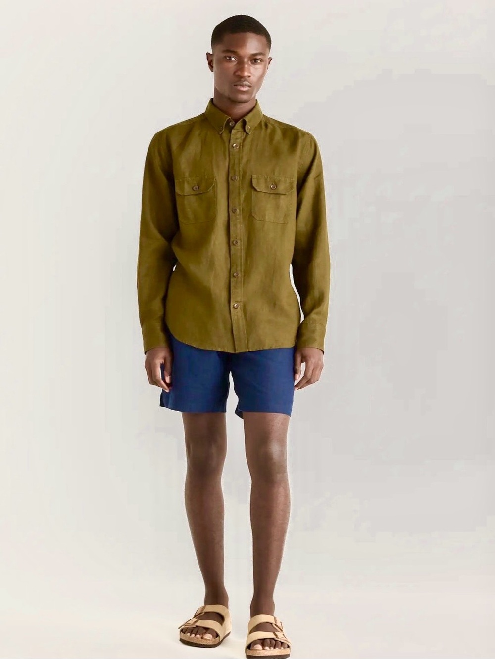Quince 100% European Linen Drawstring Beach Shorts